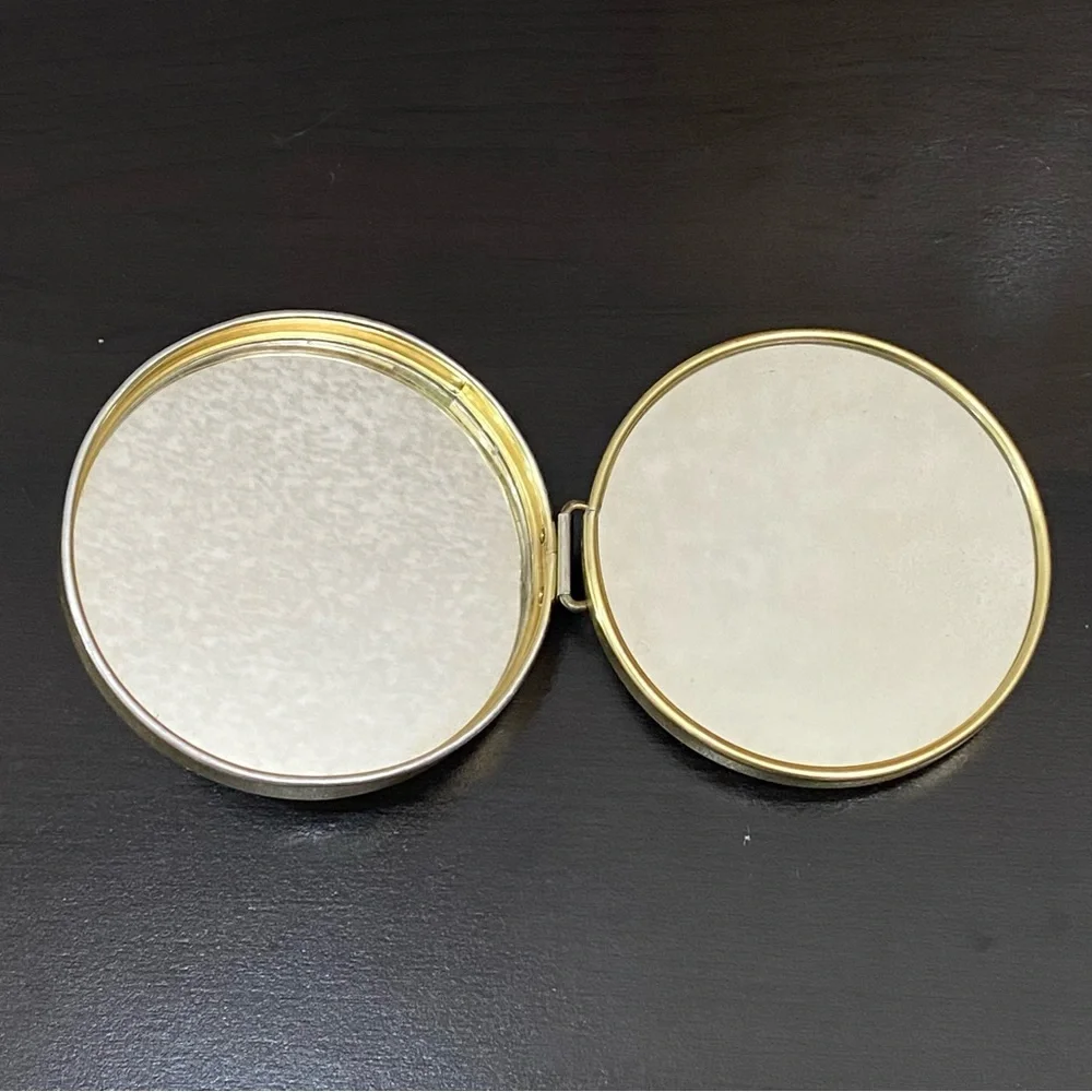 Vintage Compact Mirror Victorian Renoir Two Sisters Double Mirror Made in Japan